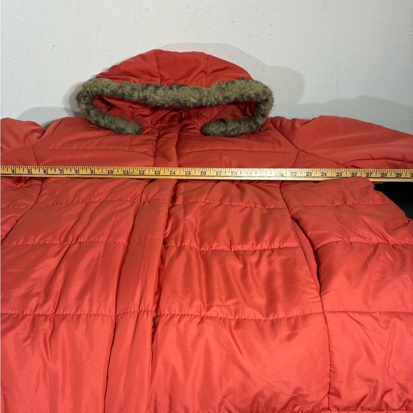 Roaman’s Puffer Coat removable hood 1X Orange - Picture 6 of 7